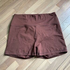 Brown biker shorts